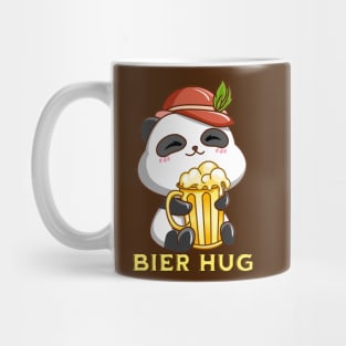 Oktoberfest Bier Hug Panda Pun Mug